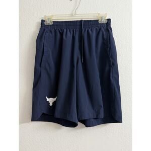 Under Armour Project Rock Activewear Training Shorts Men's Size M Blue